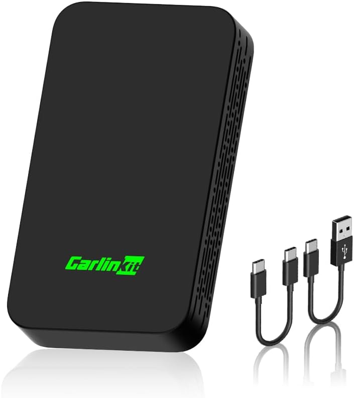 Carlinkit 5.0 2air wireless CarPlay and Android Auto adapter with cables