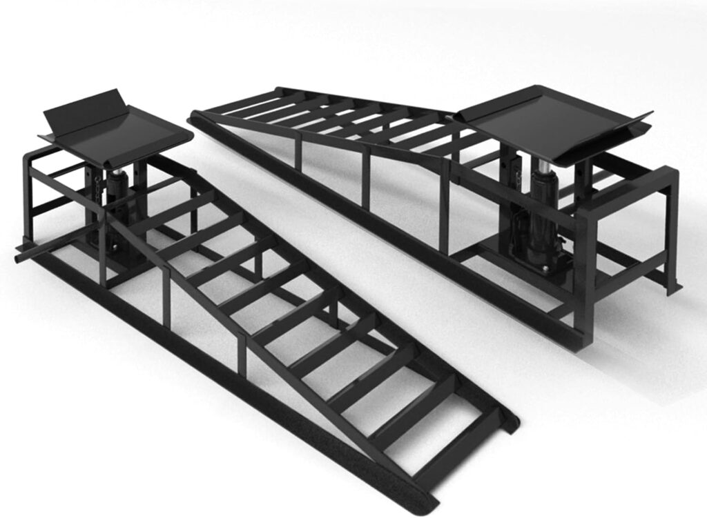 LOCKIETTA hydraulic steel car ramps pair