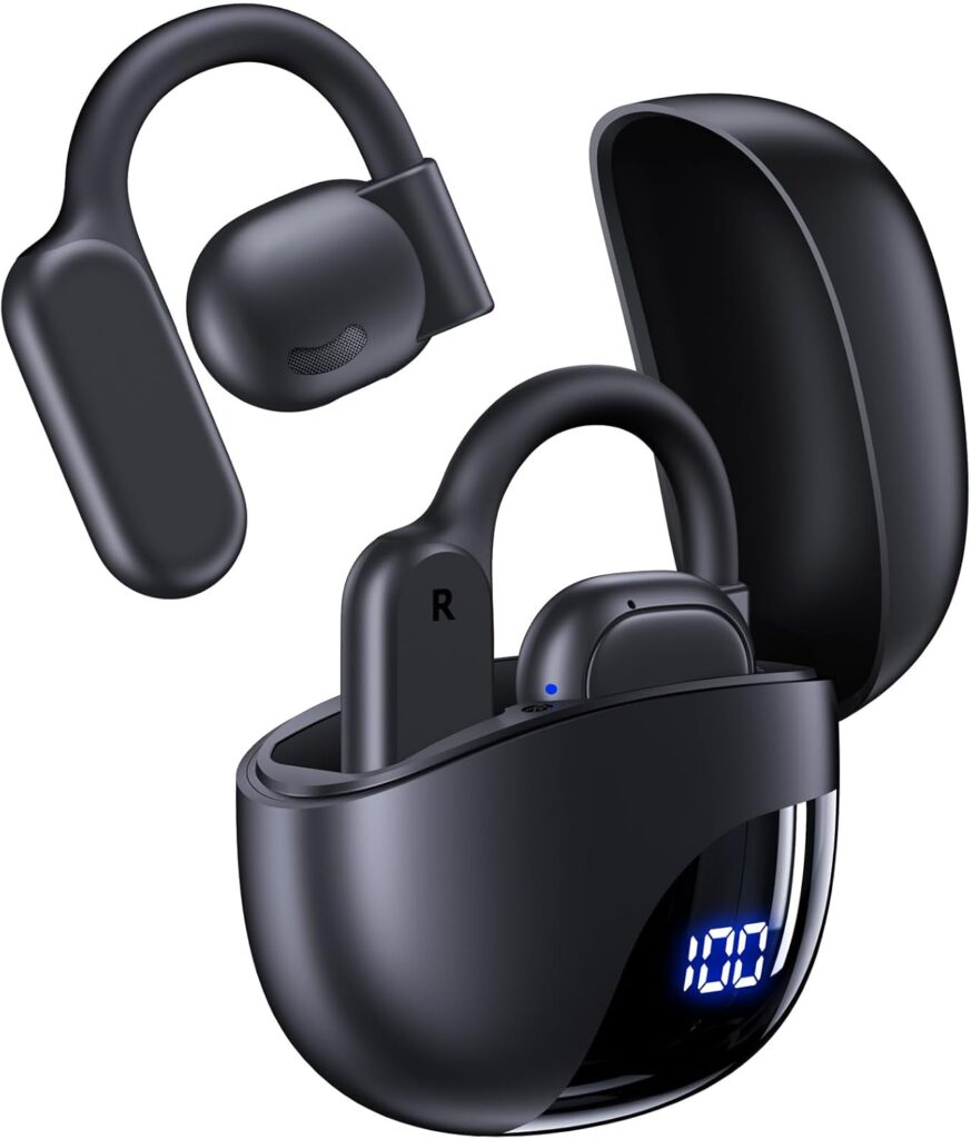 Tagry K08 AI translation earbuds with LED charging case