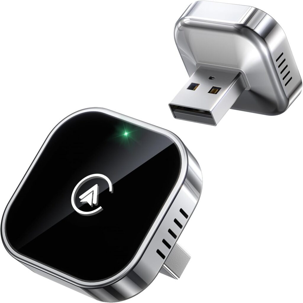 Teeran 2-in-1 wireless CarPlay and Android Auto adapter