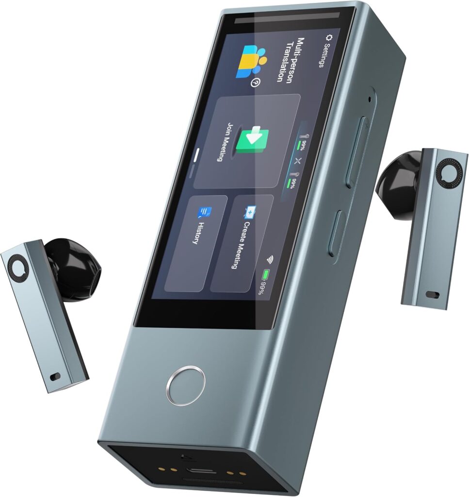Timekettle X1 Meeting AI interpreter hub with earbuds